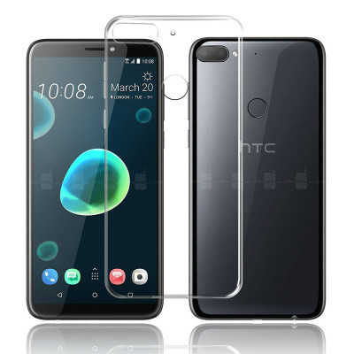 Силиконови гърбове Силиконови гърбове за HTC Силиконов гръб ТПУ ултра тънък за HTC Desire 12 Plus кристално прозрачен